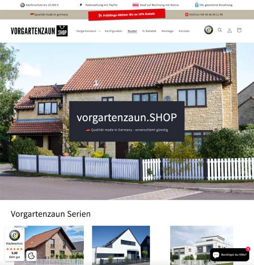 Screenshot vorgartenzaun.SHOP